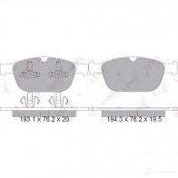 Тормозные колодки дисковые, комплект LYNXAUTO KJ 9FF 3639495 BD-7820 - Изображение 2