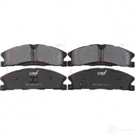 Тормозные колодки дисковые, комплект LYNXAUTO BD-3039 M 206V 1268614109
