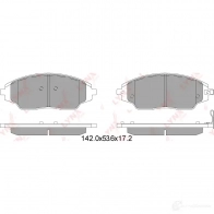 Тормозные колодки дисковые, комплект LYNXAUTO 3638893 G807CK O BD-1818 - Изображение 2