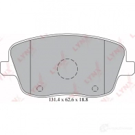 Тормозные колодки дисковые, комплект LYNXAUTO ONG4 K4L 3639510 4905601063125 BD-8015 - Изображение 2