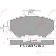 Тормозные колодки дисковые, комплект LYNXAUTO KC QQN0 BD-8009 3639504 4905601064931 - Изображение 2