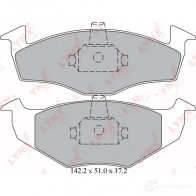 Тормозные колодки дисковые, комплект LYNXAUTO BD-8008 3639503 BG 4MYY0 4905601032558 - Изображение 2