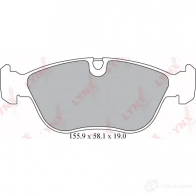 Тормозные колодки дисковые, комплект LYNXAUTO 4905601062814 3639485 BD-7810 DN1W FLP - Изображение 2