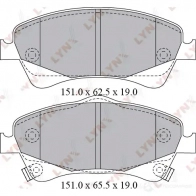Тормозные колодки дисковые, комплект LYNXAUTO 3639466 59M3 P 4905601048603 BD-7598 - Изображение 2