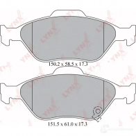 Тормозные колодки дисковые, комплект LYNXAUTO 7QL7 E 3639463 4905601062913 BD-7594 - Изображение 2