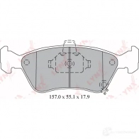 Тормозные колодки дисковые, комплект LYNXAUTO BD-7590 W8 3F1 3639459 - Изображение 2
