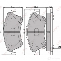 Тормозные колодки дисковые, комплект LYNXAUTO BD-7546 U3 7F9X 4905601012383 3639418 - Изображение 2