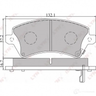 Тормозные колодки дисковые, комплект LYNXAUTO BD-7540 3639412 10X SWY1 4905601012321 - Изображение 2