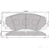 Тормозные колодки дисковые, комплект LYNXAUTO 4905601012345 3639414 BD-7542 FK P79H - Изображение 2