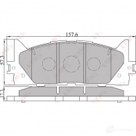 Тормозные колодки дисковые, комплект LYNXAUTO 4905601011133 BD-7530 2DL QX 3639403 - Изображение 2