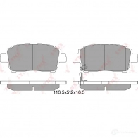 Тормозные колодки дисковые, комплект LYNXAUTO 4905601011096 BD-7526 W 9S16 3639399 - Изображение 2