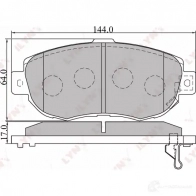 Тормозные колодки дисковые, комплект LYNXAUTO BD-7524 3639397 4905601011072 QA VNS - Изображение 2