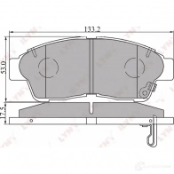 Тормозные колодки дисковые, комплект LYNXAUTO 3639389 A6 QSW BD-7516 4905601010983 - Изображение 2