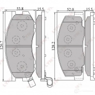 Тормозные колодки дисковые, комплект LYNXAUTO 0 CVFG73 4905601010976 BD-7515 3639388 - Изображение 2