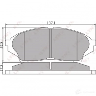 Тормозные колодки дисковые, комплект LYNXAUTO BD-7514 4905601010969 3639387 KG 0S9 - Изображение 2
