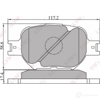 Тормозные колодки дисковые, комплект LYNXAUTO 4905601010891 3639381 OFC YZ BD-7507 - Изображение 2