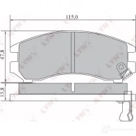 Тормозные колодки дисковые, комплект LYNXAUTO Suzuki Swift BD-7307 G OV5O7