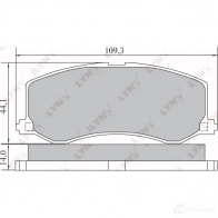 Тормозные колодки дисковые, комплект LYNXAUTO BD-7306 Suzuki Swift KBS 1WV