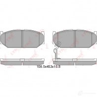 Тормозные колодки дисковые, комплект LYNXAUTO BD-7303 CB1XJ Z 3639364 - Изображение 2