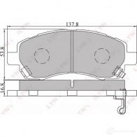 Тормозные колодки дисковые, комплект LYNXAUTO BD-7105 3639353 4905601012413 P KVG5 - Изображение 2