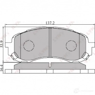Тормозные колодки дисковые, комплект LYNXAUTO T0 A3J9U 3639350 4905601011201 BD-7102 - Изображение 2