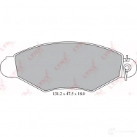 Тормозные колодки дисковые, комплект LYNXAUTO BD-6309 3639323 9 K4RW 4905601062371 - Изображение 2