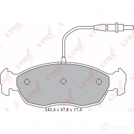 Тормозные колодки дисковые, комплект LYNXAUTO BD-6107 Peugeot 306 8VHV G