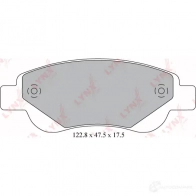 Тормозные колодки дисковые, комплект LYNXAUTO 3639298 J1 T036 4905601062906 BD-6103 - Изображение 2