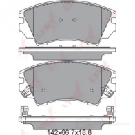 Тормозные колодки дисковые, комплект LYNXAUTO 8E72 I9 BD-5927 4905601057704 3639295 - Изображение 2