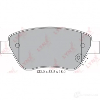 Тормозные колодки дисковые, комплект LYNXAUTO 0CP2U AI BD-5916 4905601037294 3639286 - Изображение 2