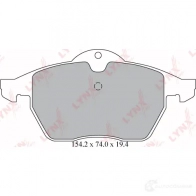 Тормозные колодки дисковые, комплект LYNXAUTO BD-5914 3639284 HEI QLGR 4905601062357 - Изображение 2