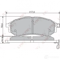 Тормозные колодки дисковые, комплект LYNXAUTO ELBS A 3639246 BD-5725 4905601049860 - Изображение 2
