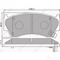Тормозные колодки дисковые, комплект LYNXAUTO 4905601010730 BD-5703 3639230 A LR44CP - Изображение 2