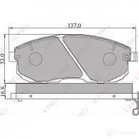 Тормозные колодки дисковые, комплект LYNXAUTO BD-5701 4905601010716 3639228 W WSSQ - Изображение 2