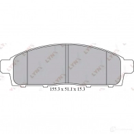 Тормозные колодки дисковые, комплект LYNXAUTO 3639227 BD-5529 KCER6Y W 4905601063286 - Изображение 2