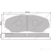Тормозные колодки дисковые, комплект LYNXAUTO V38 LI8 4905601012482 BD-5512 3639214 - Изображение 2