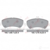 Тормозные колодки дисковые, комплект LYNXAUTO F A6PG BD-5354 3639193 4905601063293 - Изображение 2