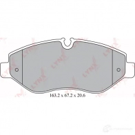 Тормозные колодки дисковые, комплект LYNXAUTO 84AZ I5F 4905601062623 3639180 BD-5341 - Изображение 2