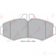 Тормозные колодки дисковые, комплект LYNXAUTO GLUU IPB 4905601062876 BD-5339 3639178 - Изображение 2