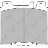 Тормозные колодки дисковые, комплект LYNXAUTO 3639172 BD-5333 RU IDA - Изображение 2