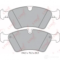 Тормозные колодки дисковые, комплект LYNXAUTO 3639169 YP CRWMP BD-5330 4905601062715 - Изображение 2