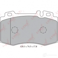 Тормозные колодки дисковые, комплект LYNXAUTO 4905601064979 3639163 YJ MEV BD-5324 - Изображение 2