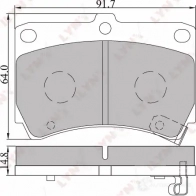 Тормозные колодки дисковые, комплект LYNXAUTO 3639114 21 5PBF8 4905601011263 BD-5105 - Изображение 2