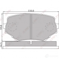Тормозные колодки дисковые, комплект LYNXAUTO BD-5102 SL 5WLM 3639111 4905601011218 - Изображение 2