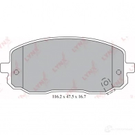 Тормозные колодки дисковые, комплект LYNXAUTO BD-4409 4905601037300 T 5QXT5 3639081 - Изображение 2