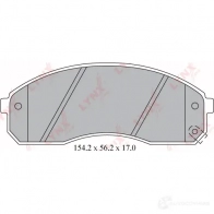 Тормозные колодки дисковые, комплект LYNXAUTO 4905601050057 BD-4406 9R OPLES 3639078 - Изображение 2