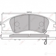 Тормозные колодки дисковые, комплект LYNXAUTO BD-4402 9MP TO 3639074 4905601012741 - Изображение 2