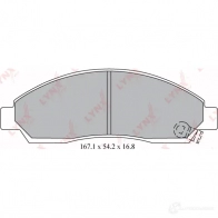 Тормозные колодки дисковые, комплект LYNXAUTO 3639064 4905601072912 COI4 RJ BD-3804 - Изображение 2