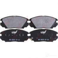 Тормозные колодки дисковые, комплект LYNXAUTO BD-3629 UPS FN 3639055 4905601063354