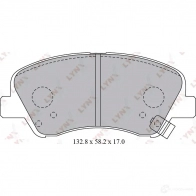 Тормозные колодки дисковые, комплект LYNXAUTO 3639046 BD-3619 6NV EM 4905601048634 - Изображение 2